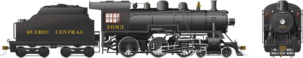 602513 HO scale D10k (DCC/Sound): Quebec Central #1083