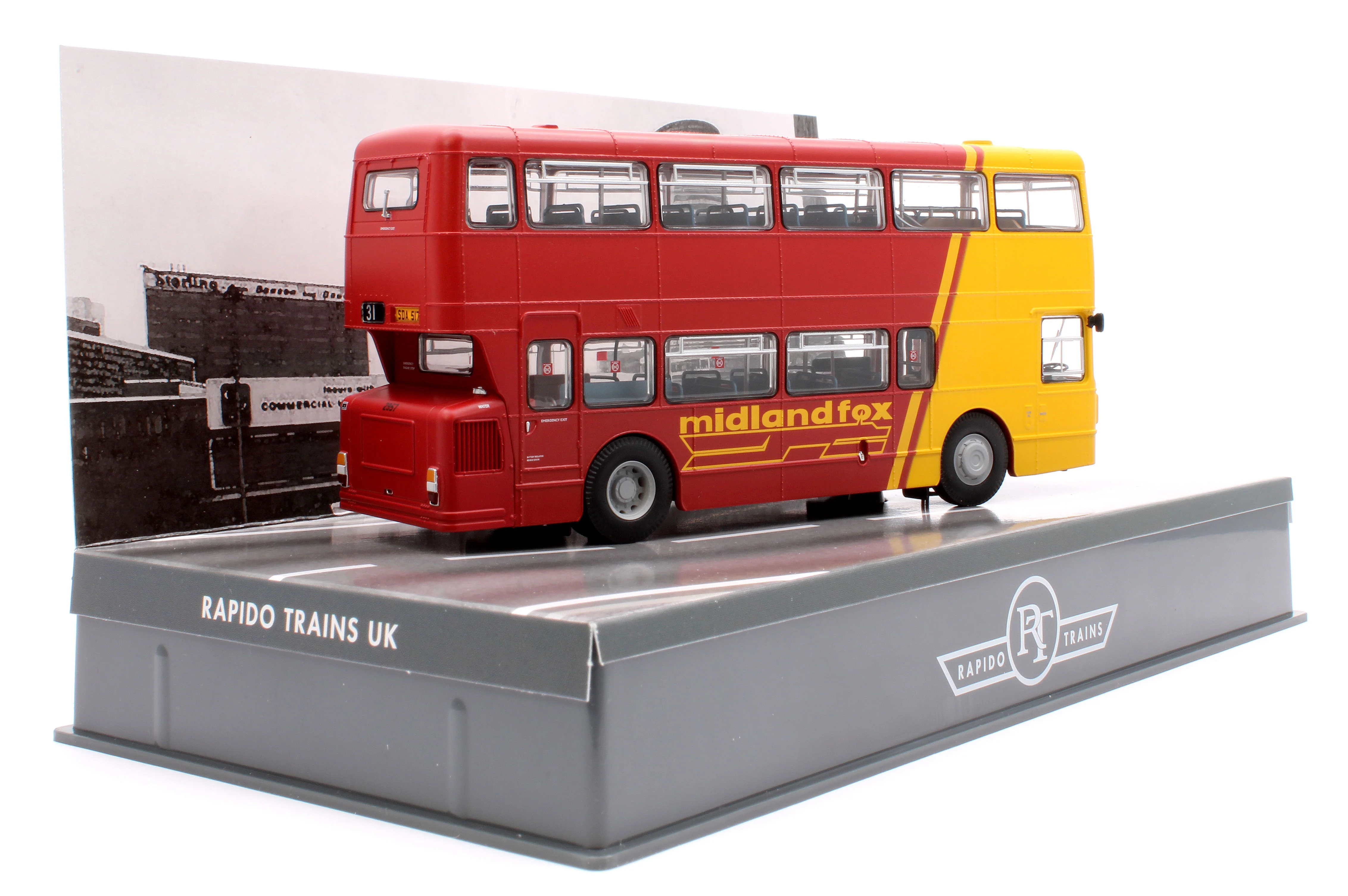 901032 Leyland Fleetline SDA517S, Route 31 Oadby Grange, Midland Fox livery - Image 5