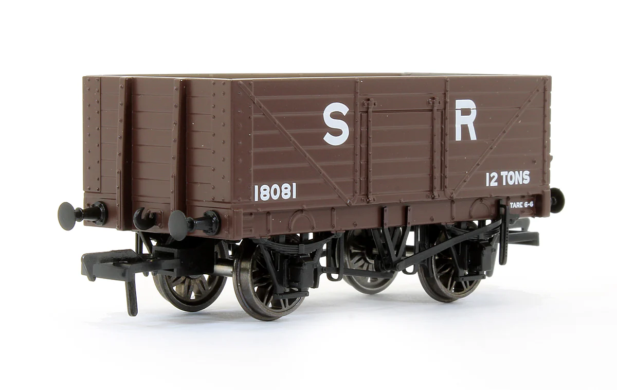 967237 Set of 3 SECR 12 Ton 7 Plank Mineral Wagons (SR Diagram 1358) - SR Brown Livery - Image 2