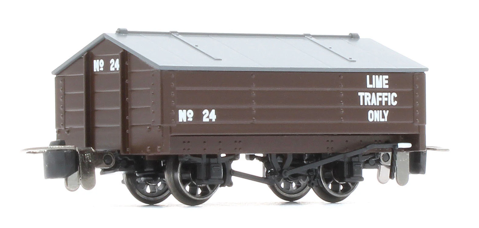 990402 Peaked Roof Van - Brown 'Lime' No.24 - Image 3