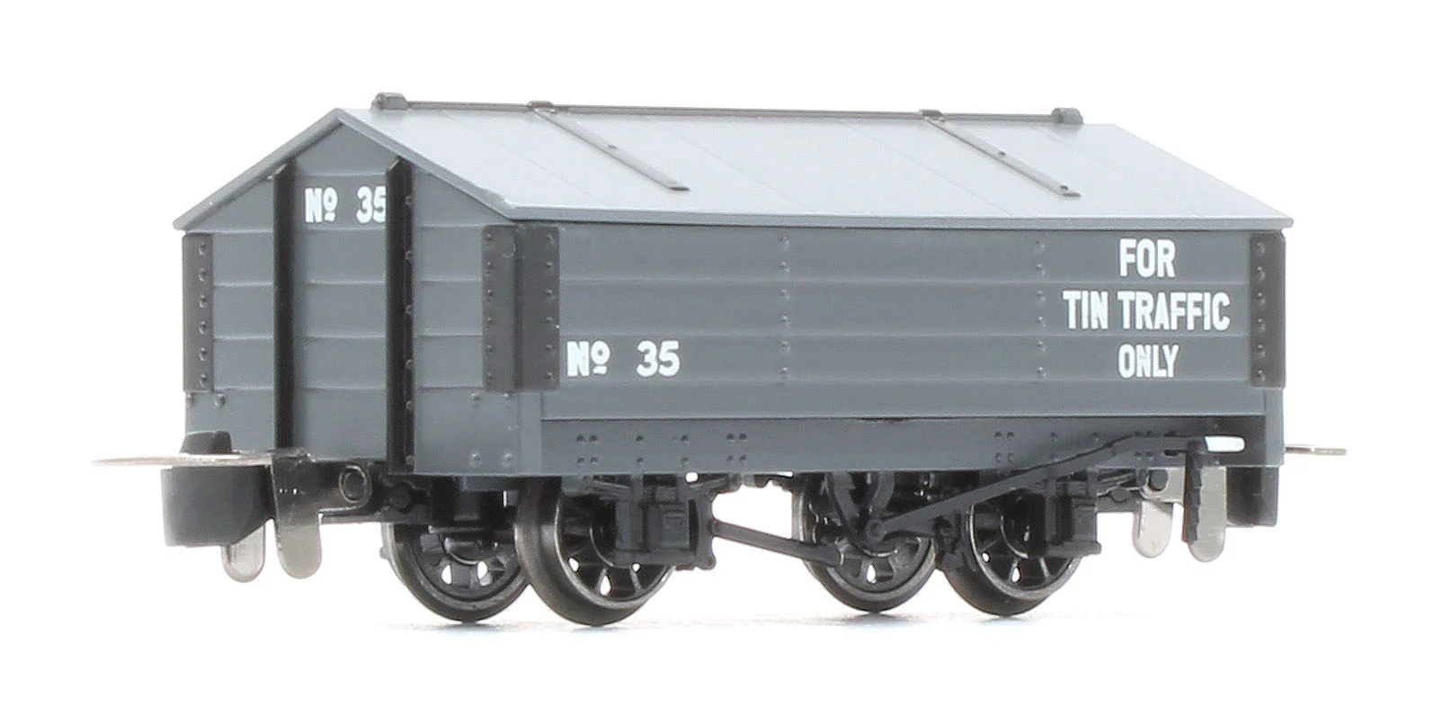 990407 Peaked Roof Van - Dark Grey 'Tin' No.35 - Image 3
