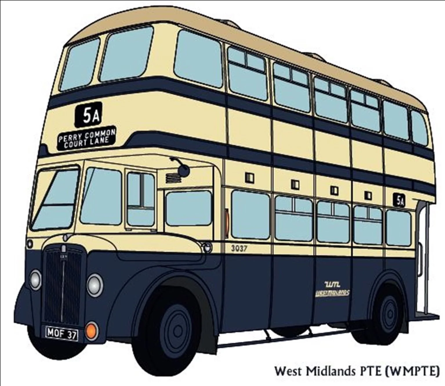 71511 Deluxe Edition Birmingham Guy Arab IV with Metro-Cammell body Undecorated Kit