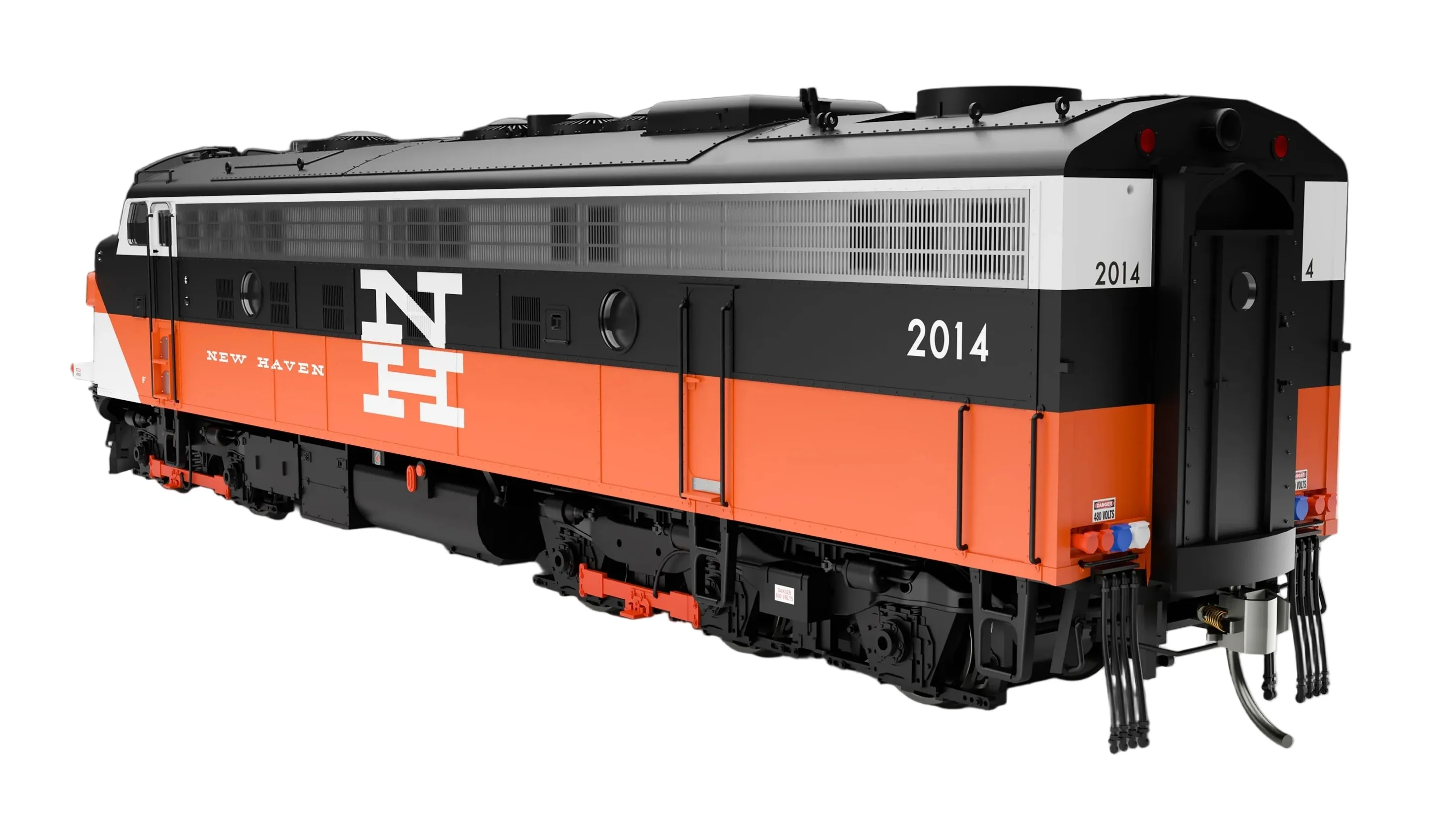 14602 HO Scale Rebuilt FL9 - ConnDot (NH) No. 2019 Diesel Locomotive - Image 4
