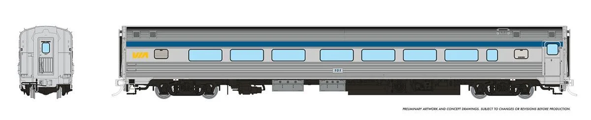 115110 HO Budd Coach: VIA Rail - Original: #101