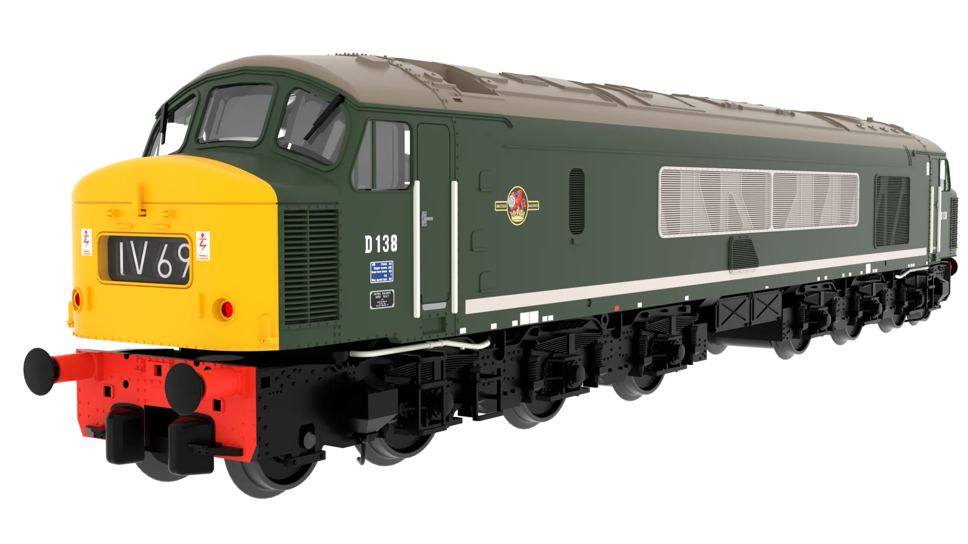 823203 Class 46 'Peak' D138 BR Green With Full Yellow Ends Diesel Locomotive