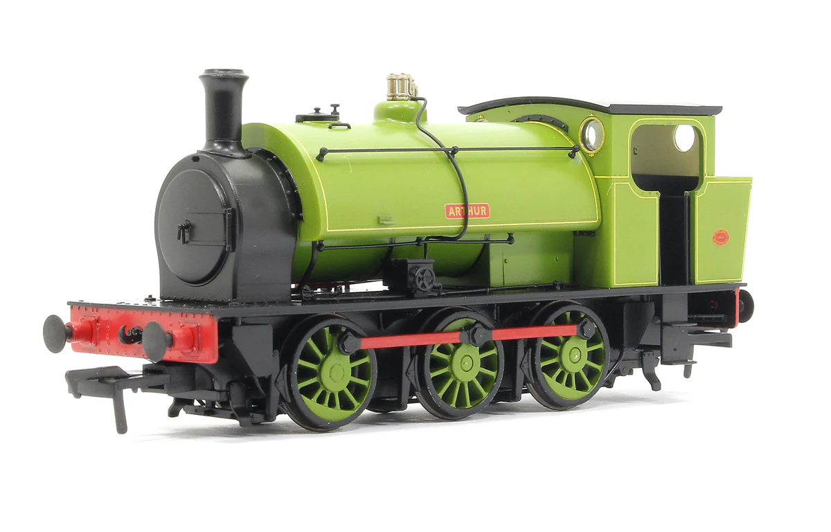 903002 16" Hunslet "Arthur" Markham Main Colliery Lined Green - Steam Tank Locomotive