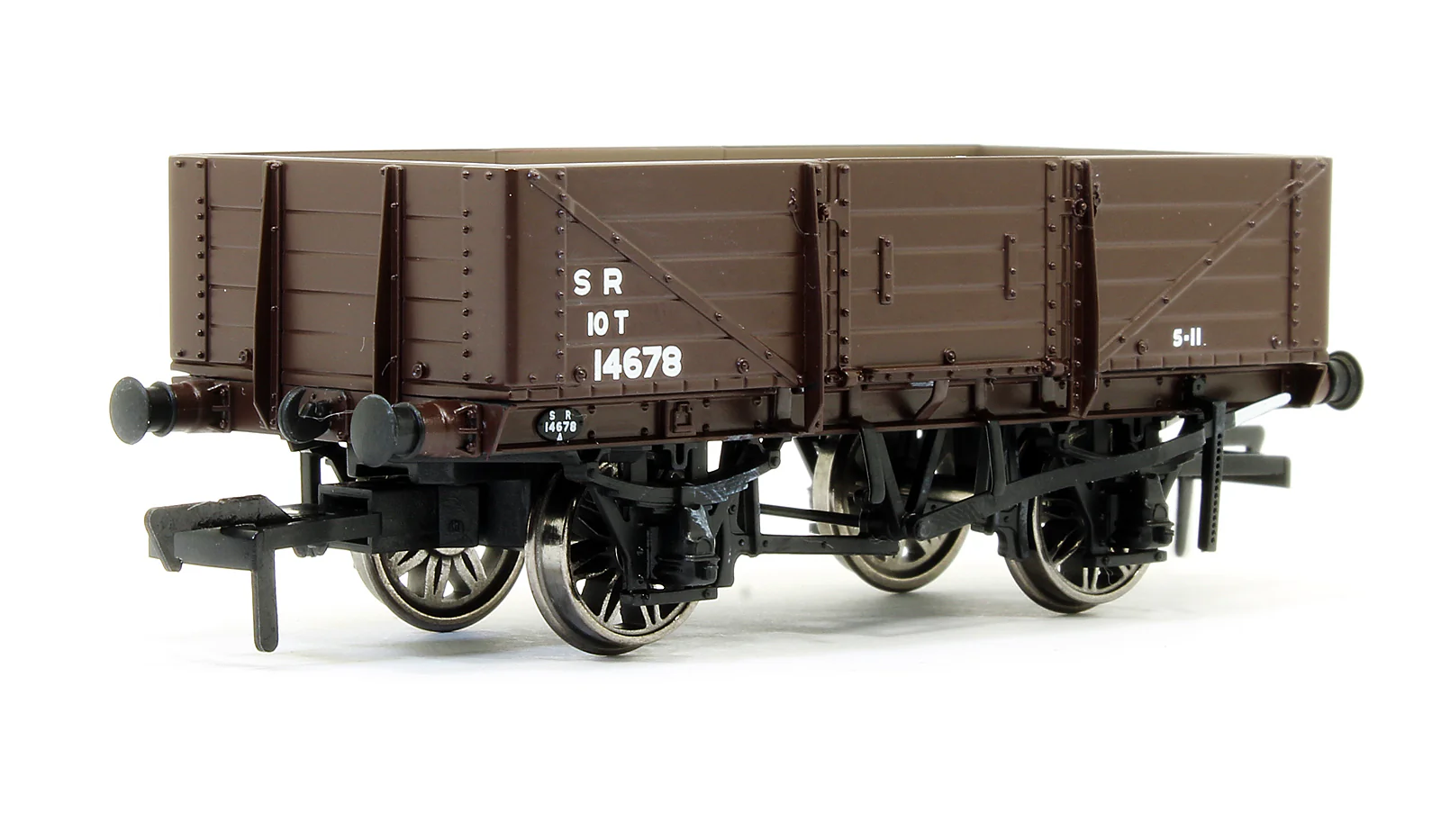 906016 SECR 1349 5 Plank Open Wagon - SR Brown (post-1936) #14678 - Image 2