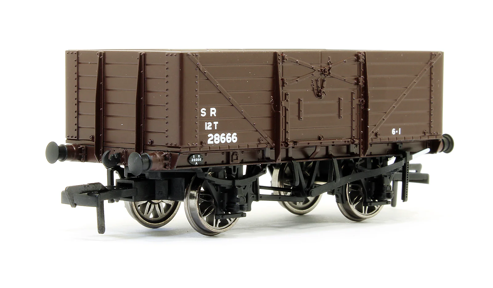 907005 SECR 1355 7 plank Open Wagon - SR brown (post-1936) #28666 - Image 2
