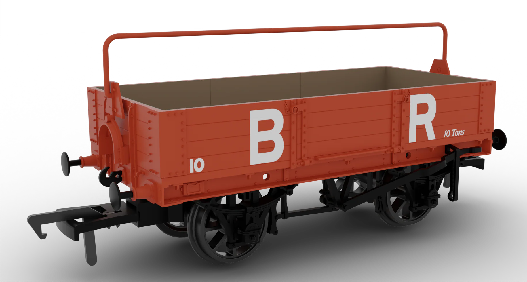925017 Dia. O21 Four-Plank Open Barry Railway Red Oxide No.10
