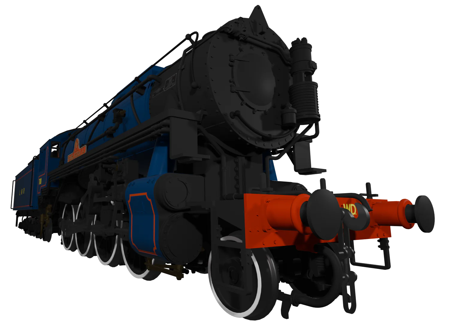 926005 USATC S160 2-8-0 Major General Carl R Gray Jr LMR Blue No.700 Steam Locomotive - Image 6