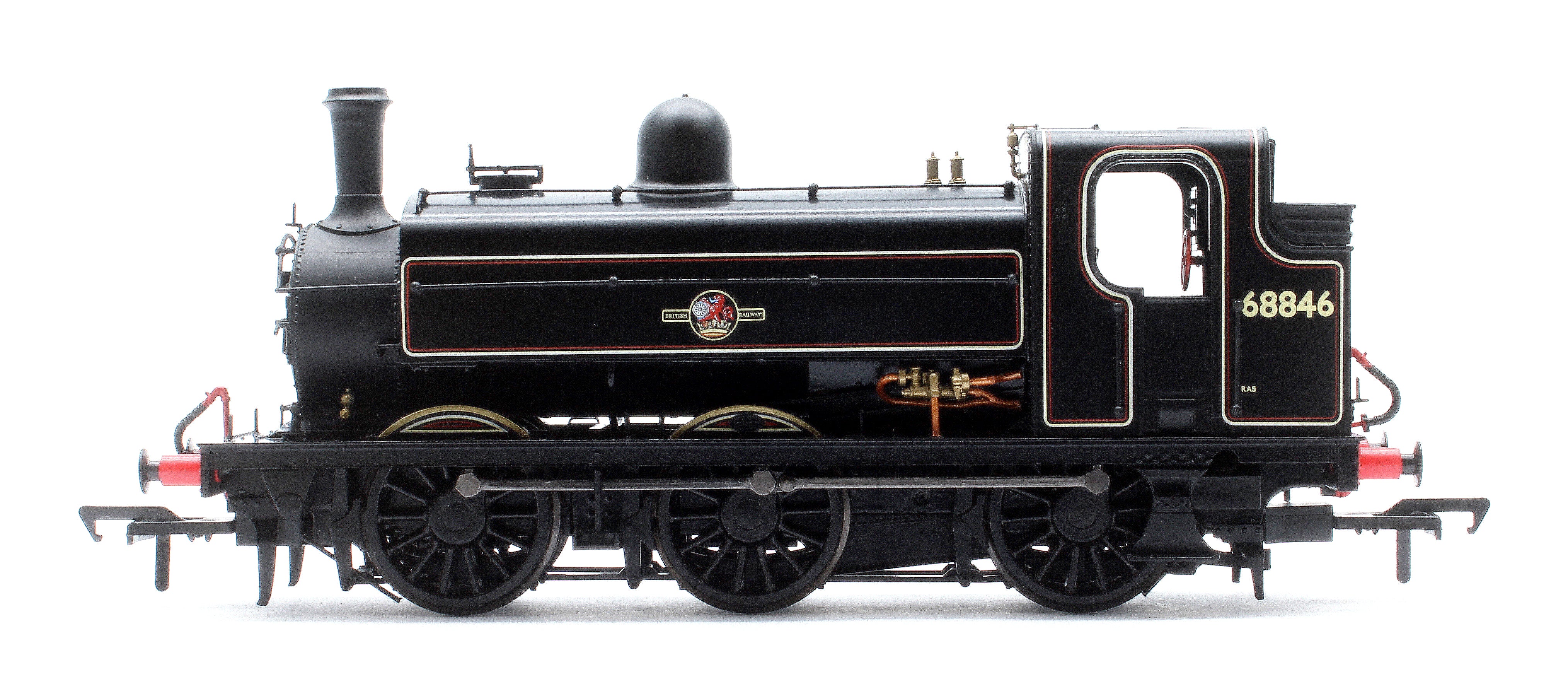 958011 LNER J52/2 No.68846 BR Lined Black Late Crest Steam Tank Locomotive - Image 5