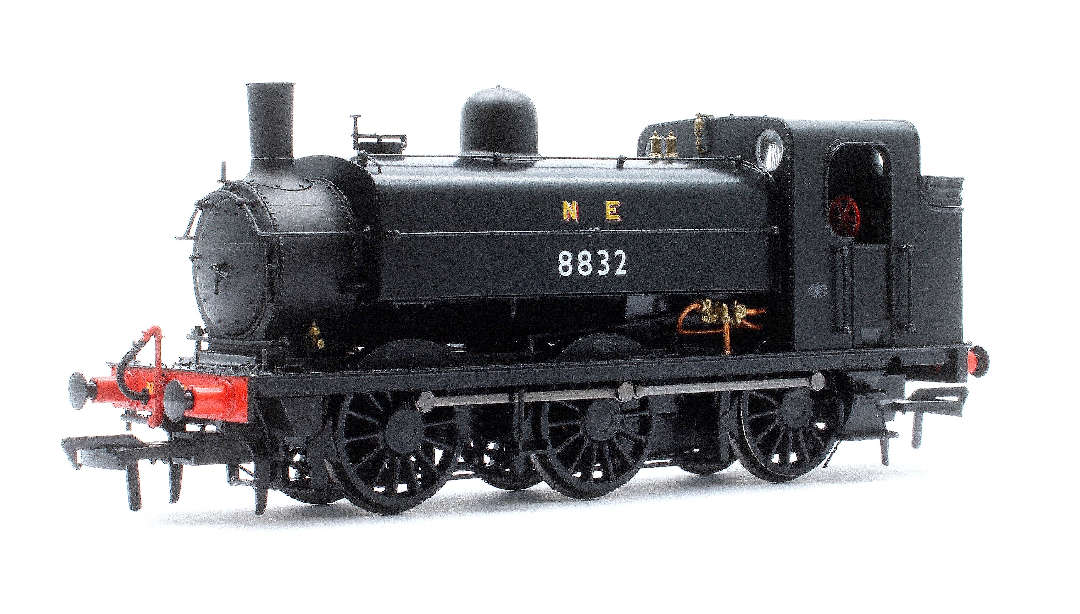 958506 LNER J52/2 No.8832 NE Plain Black Steam Tank Locomotive - DCC Sound