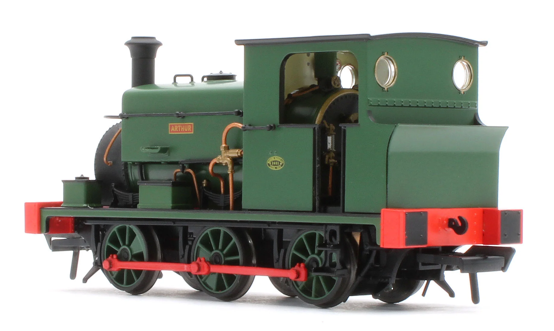 960002 Manning Wardle L Class 'Arthur' in Plain Green 0-6-0ST Steam Tank Locomotive - Image 3