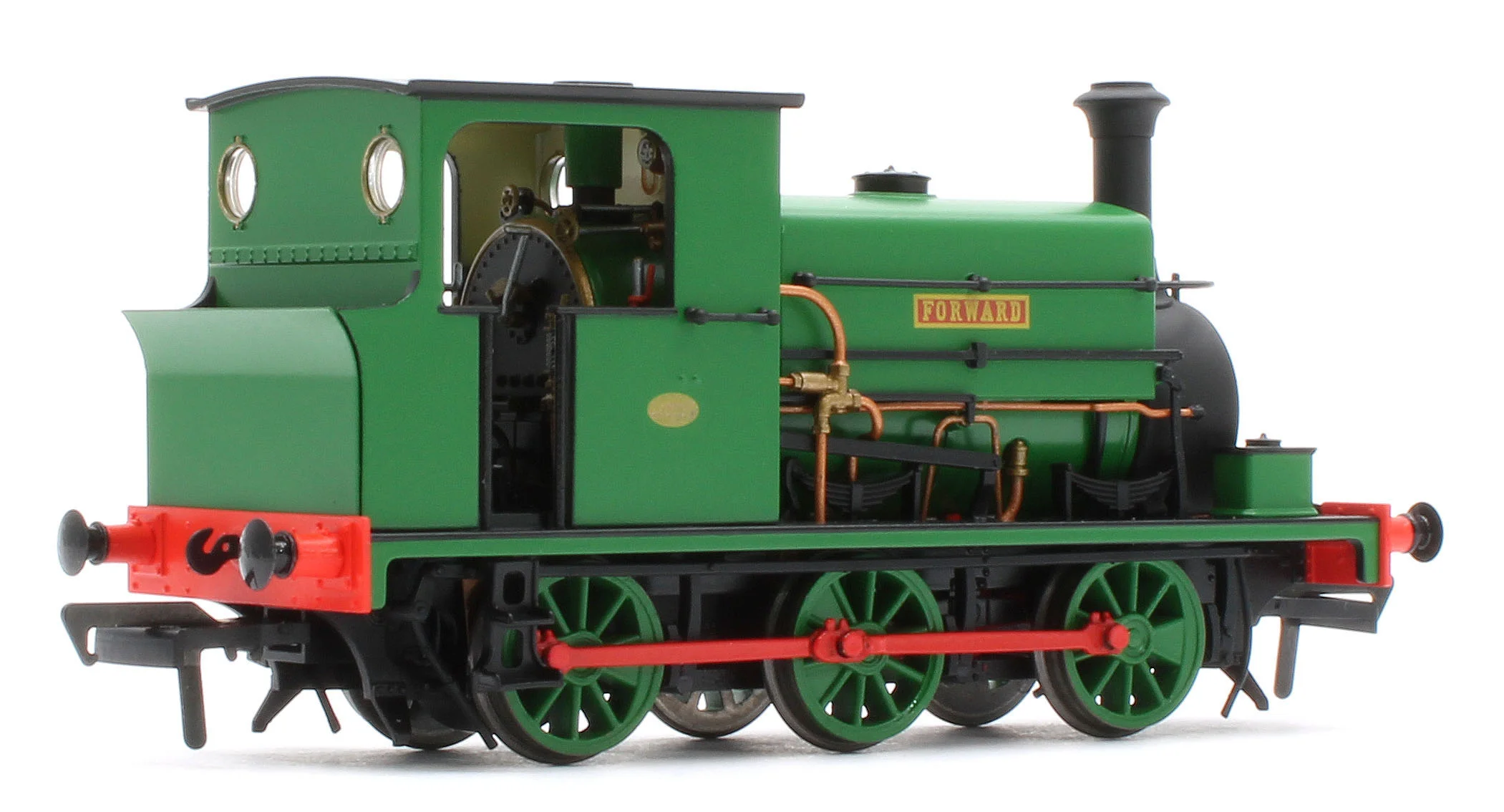 960006 Manning Wardle L Class 'Forward' in Plain Green 0-6-0ST Steam Tank Locomotive - Image 4