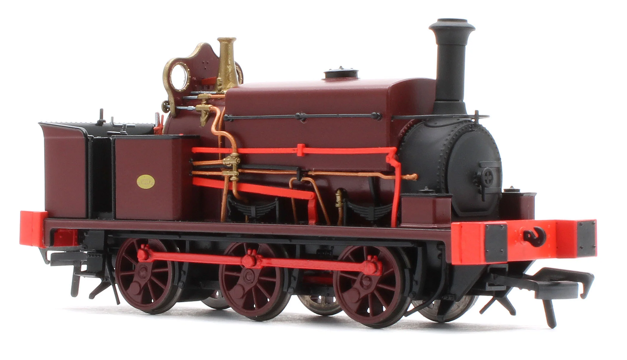 960008 Manning Wardle L Class Unnumbered in Plain Red 0-6-0ST Steam Tank Locomotive - Image 6