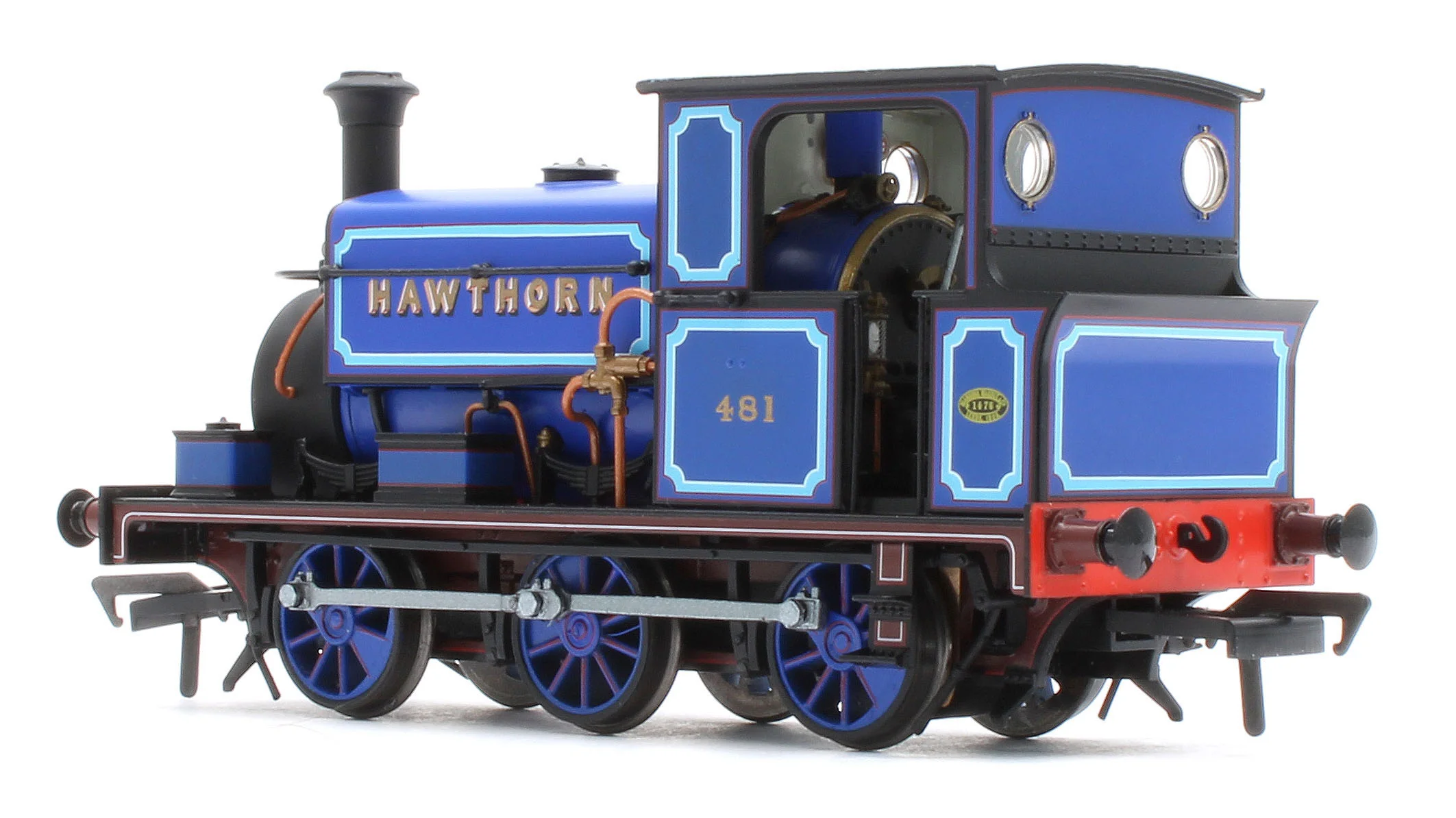 960010 Manning Wardle L Class 'What If' ‘Hawthorn’ No. 481 Bluebell Railway Blue 0-6-0ST Steam Tank Locomotive - Image 3