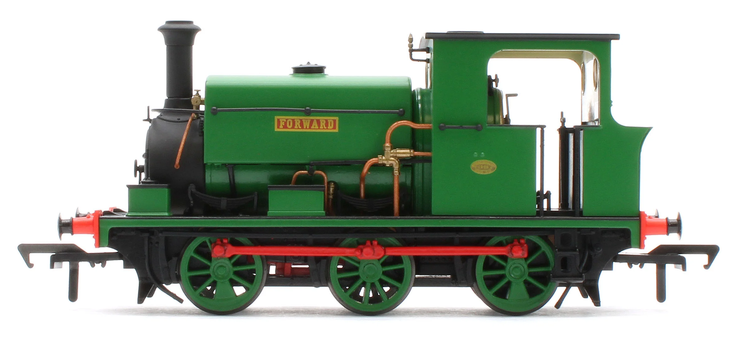 960506 Manning Wardle L Class 'Forward' in Plain Green 0-6-0ST Steam Tank Locomotive - DCC Sound - Image 2