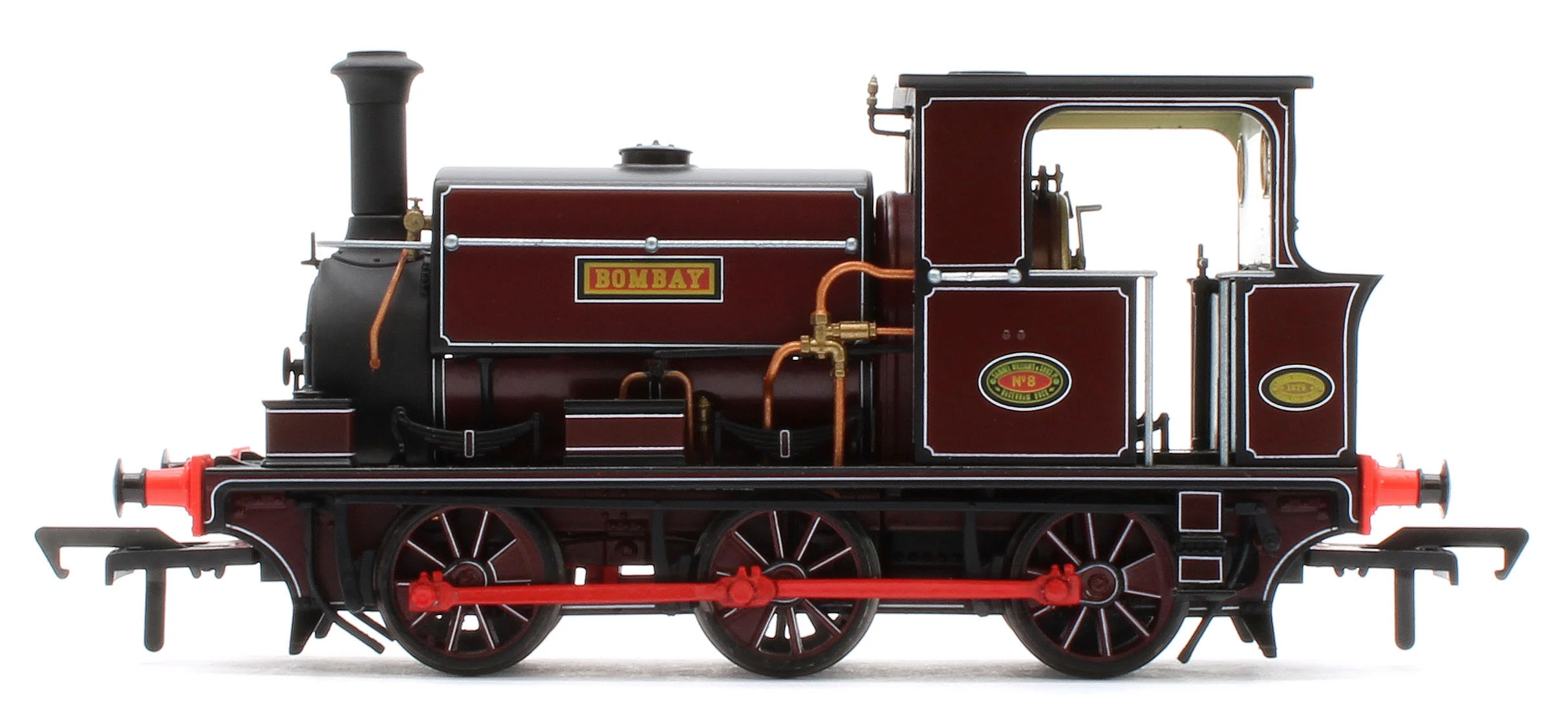 960507 Manning Wardle L Class 'Bombay' in Lined Red 0-6-0ST Steam Tank Locomotive - DCC Sound - Image 2