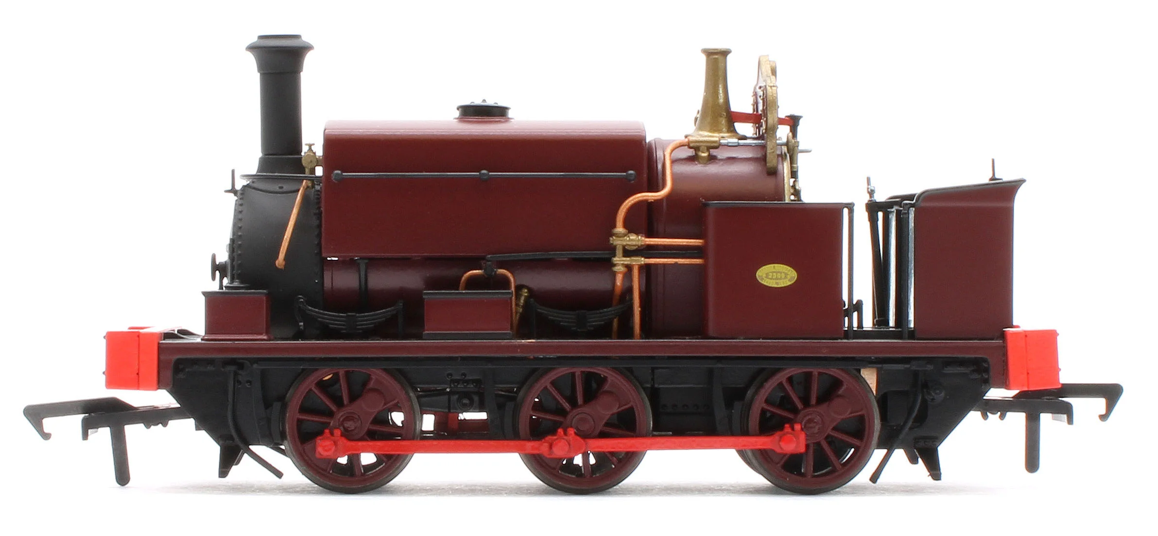 960508 Manning Wardle L Class Unnumbered in Plain Red 0-6-0ST Steam Tank Locomotive - DCC Sound - Image 2
