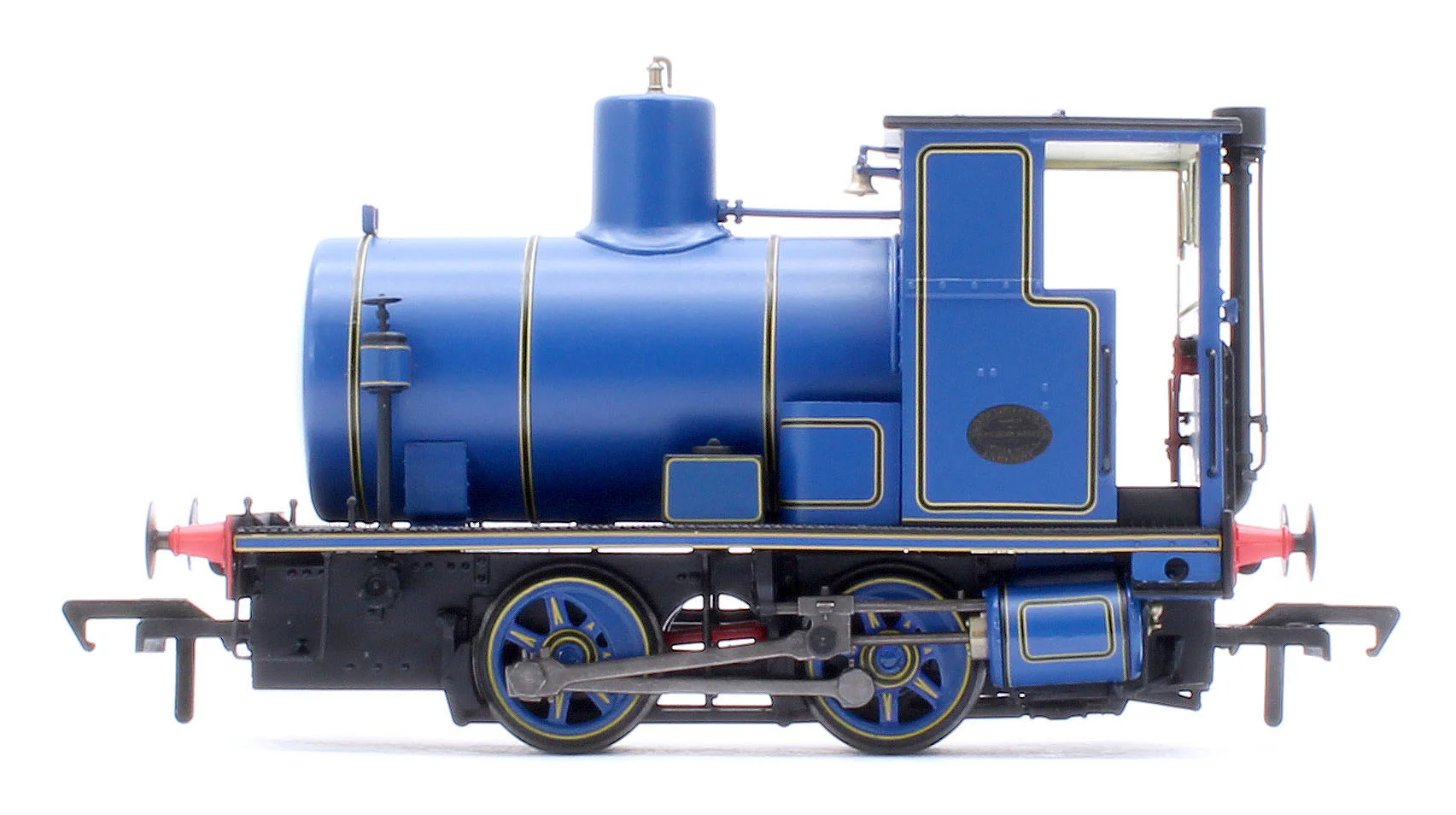 965502 Andrew Barclay Fireless 0-4-0 - Lined Caledonian Blue Steam Locomotive - DCC Sound - Image 2