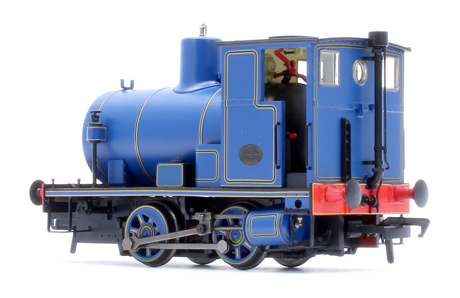 965502 Andrew Barclay Fireless 0-4-0 - Lined Caledonian Blue Steam Locomotive - DCC Sound - Image 3