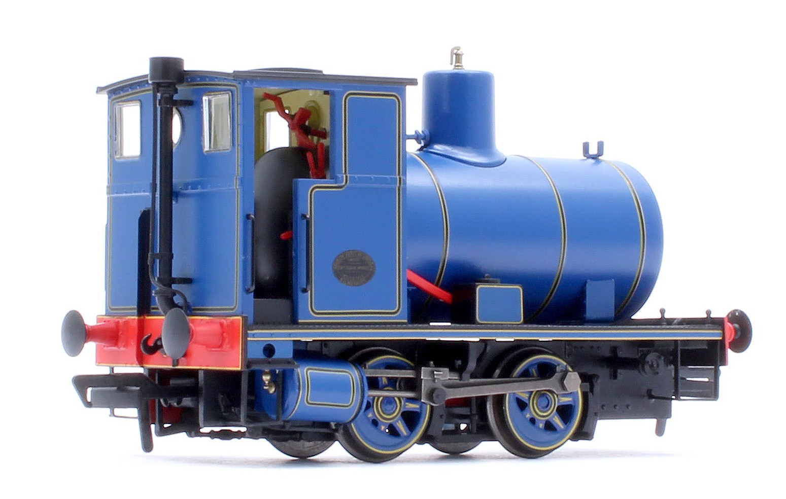 965502 Andrew Barclay Fireless 0-4-0 - Lined Caledonian Blue Steam Locomotive - DCC Sound - Image 4