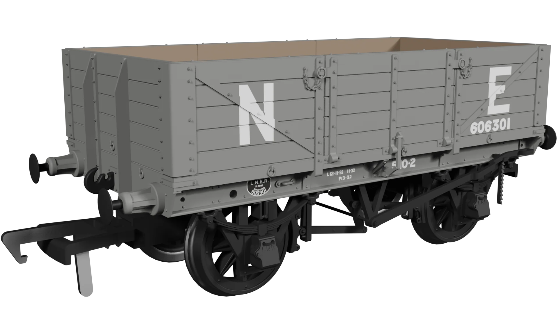 972010 GER Dia.17 5-Plank Open Wagon NE (pre-36) No.606301