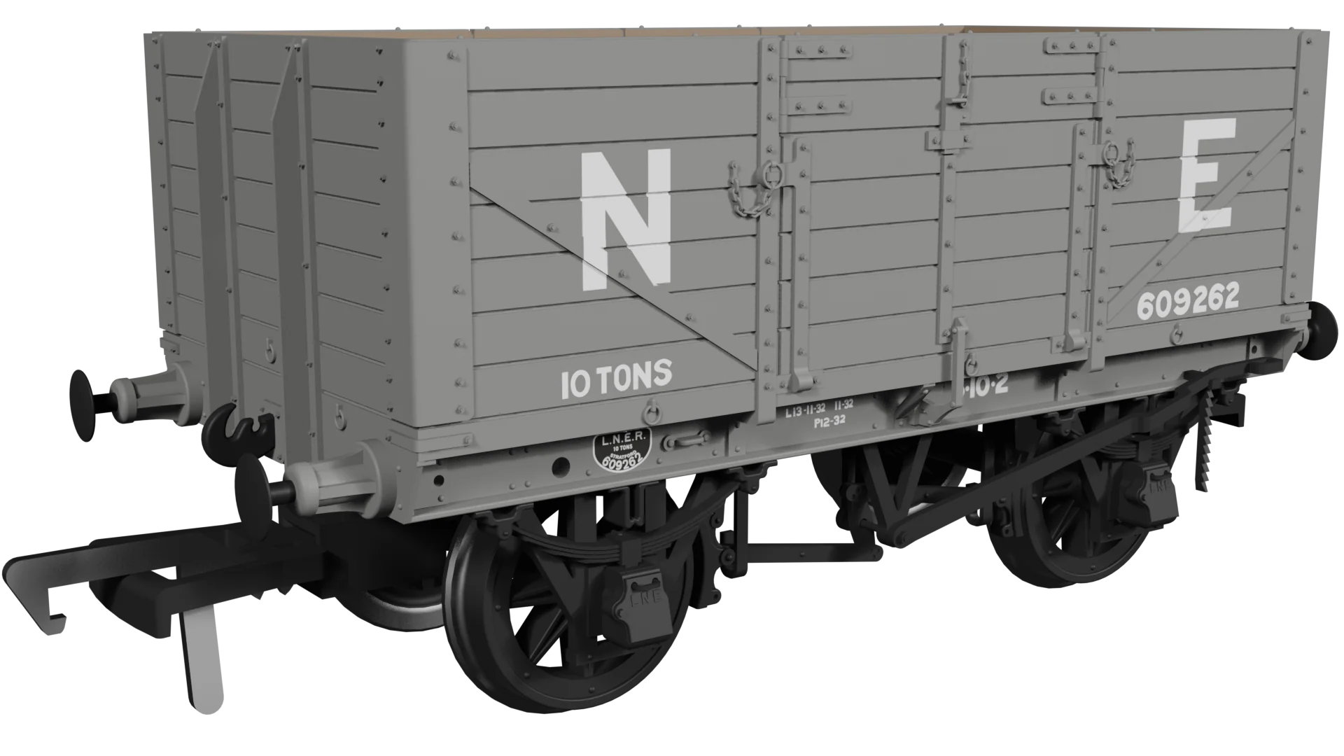 973003 GER Dia.48 7-Plank Open Wagon NE (pre-36) No.609262