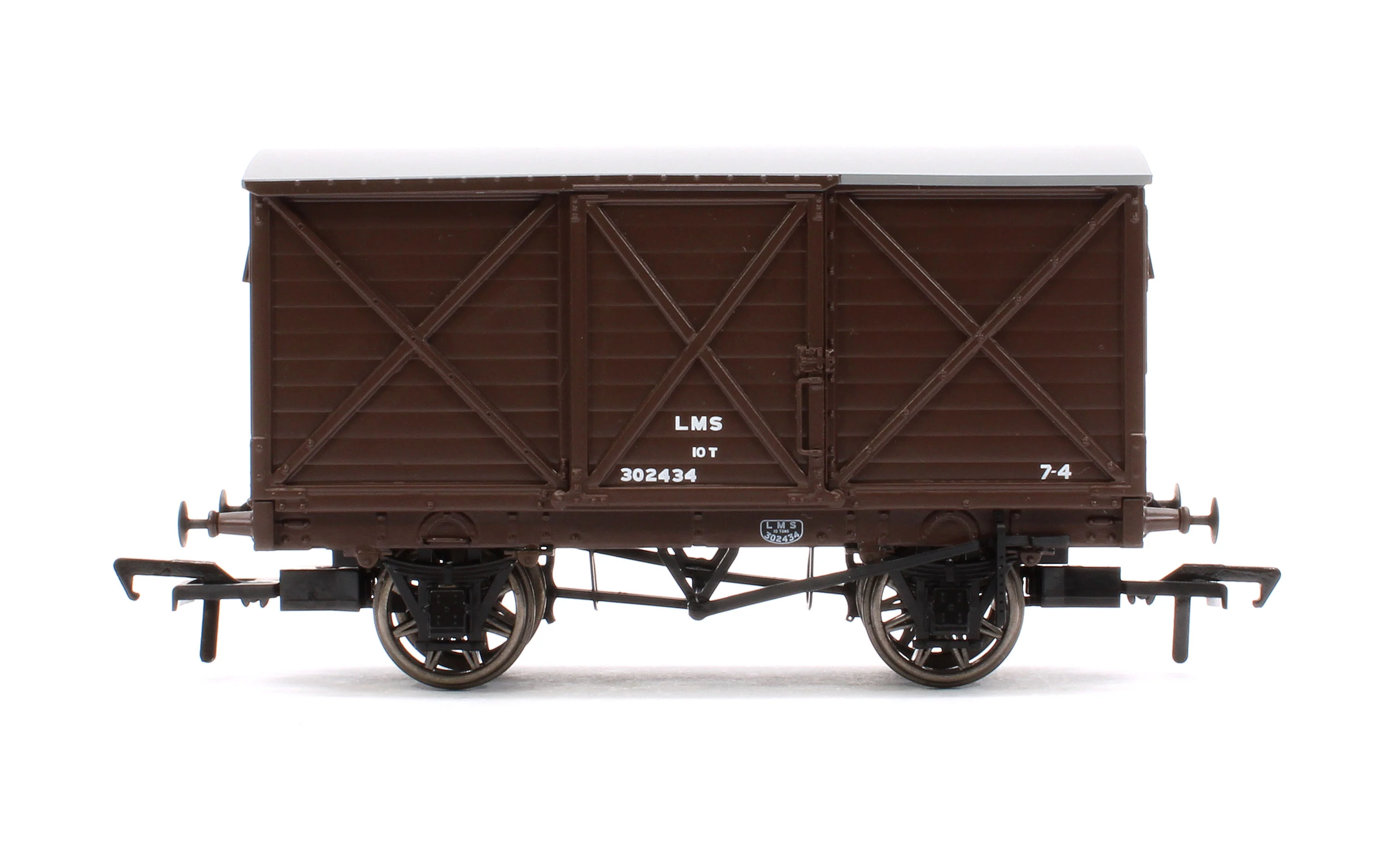 976009 Caledonian Railway Dia.67 10t Van - LMS (post-36) No.302434 - Image 2