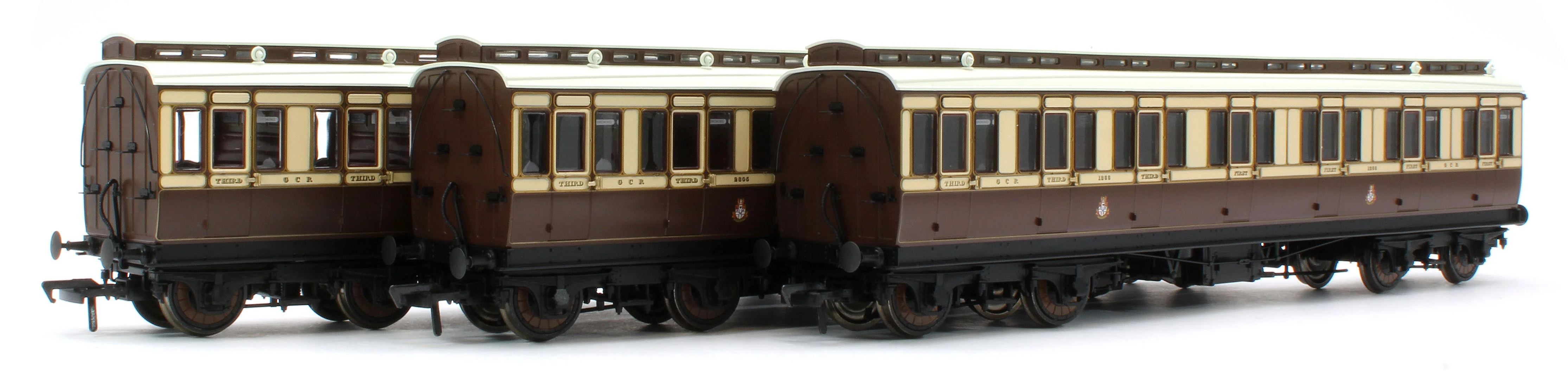 978017 48' GCR ‘Evolution’ Bogie Coach Non-Corridor Carriage No.1876, No.2305 & No.1366 3-Pack - Image 12