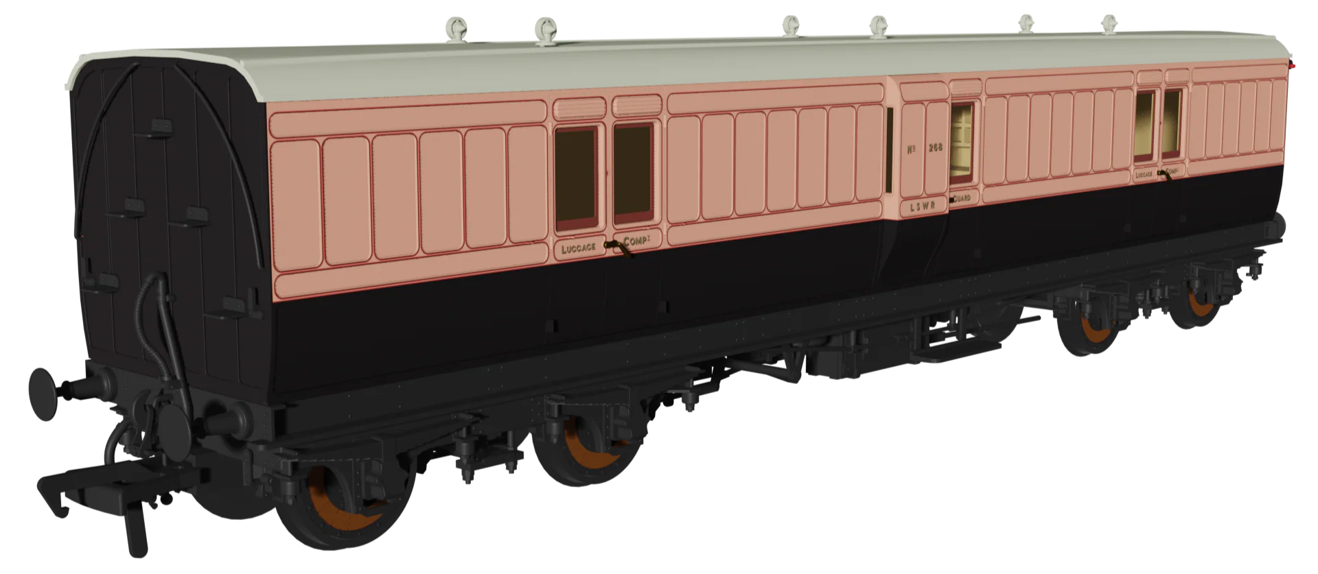 978106 ‘Evolution’ 48’ London and South Western Railway Salmon and Brown Full brake No.268