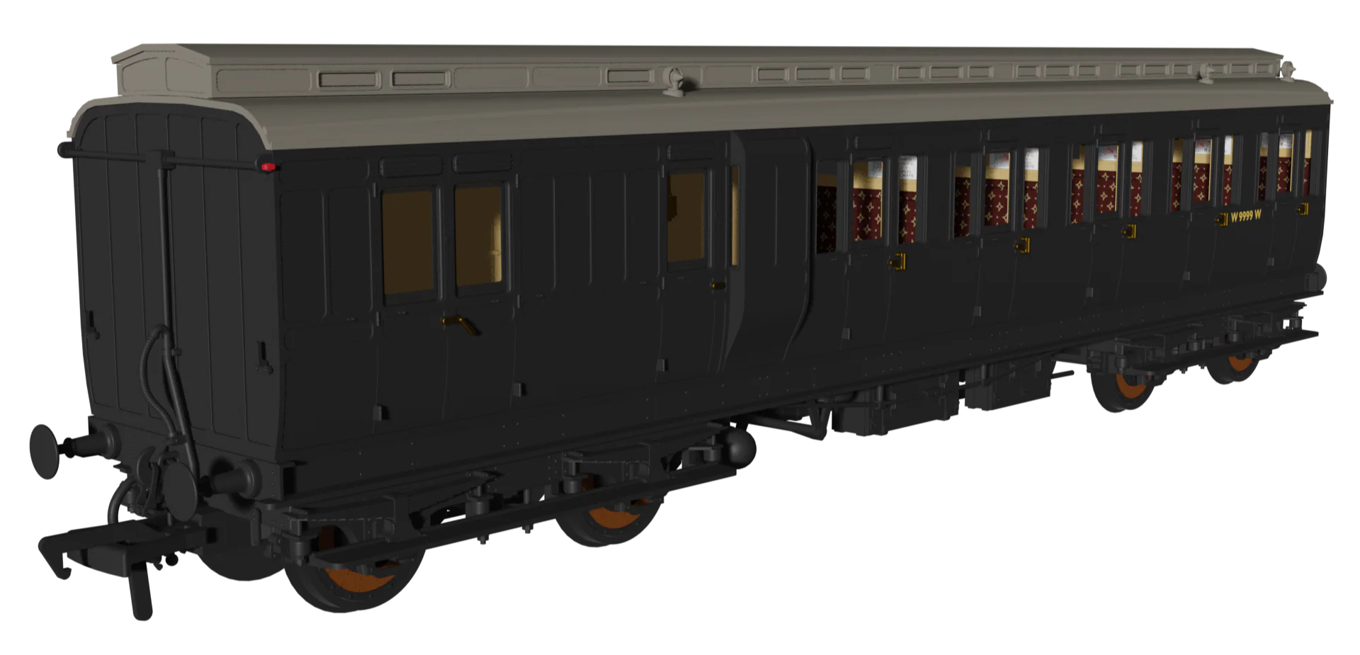 978238 Evolution' 48' BR Engineers Non-Corridor Carriage Brake Third No.W9999W