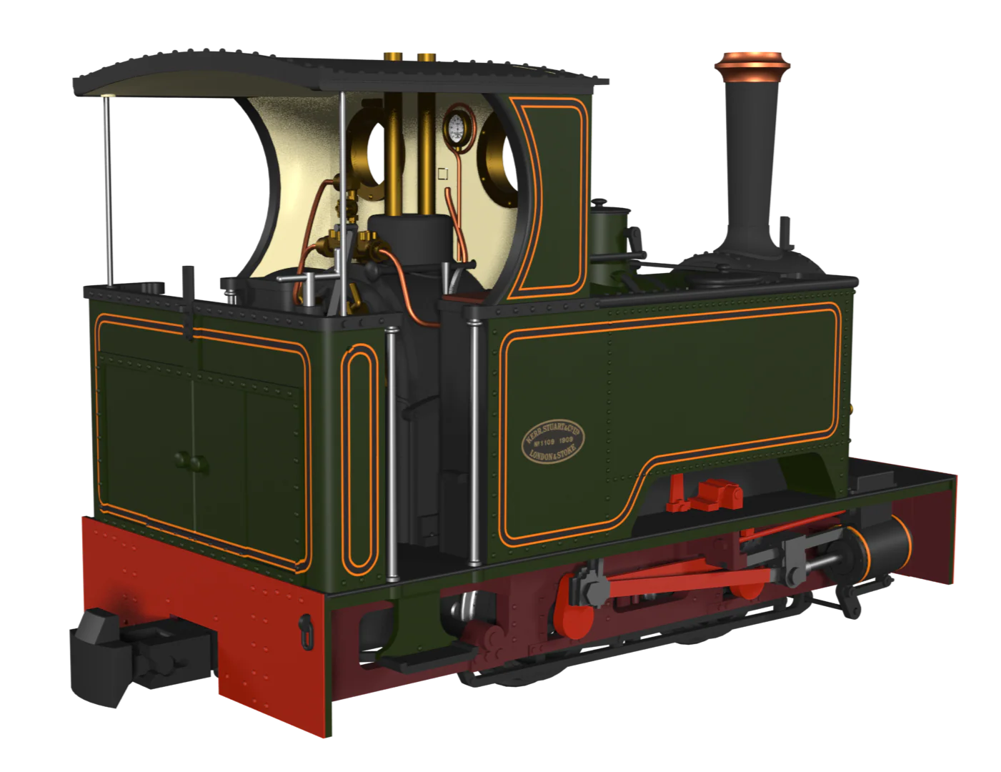 986204 Sirdar Class 0-4-0 Kerr, Stuart & Co. Short-Tank 'What If' - Lined Green Steam Locomotive - Image 2