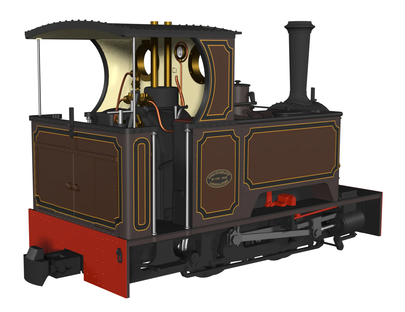 986205 Sirdar Class 0-4-0 Kerr, Stuart & Co. Short-Tank 'What If' - Lined Umber Steam Locomotive - Image 2