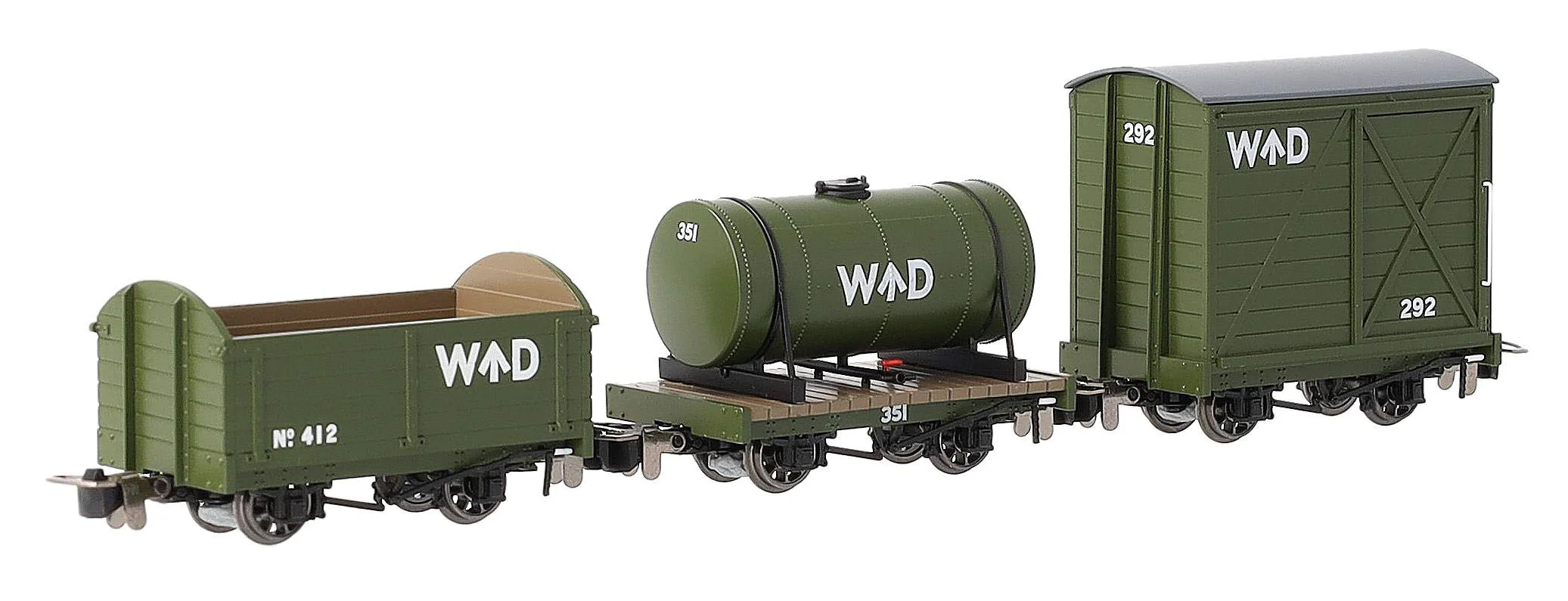 990982 WD War Department Wagons No.412, 351 & 292 Triple Pack 2