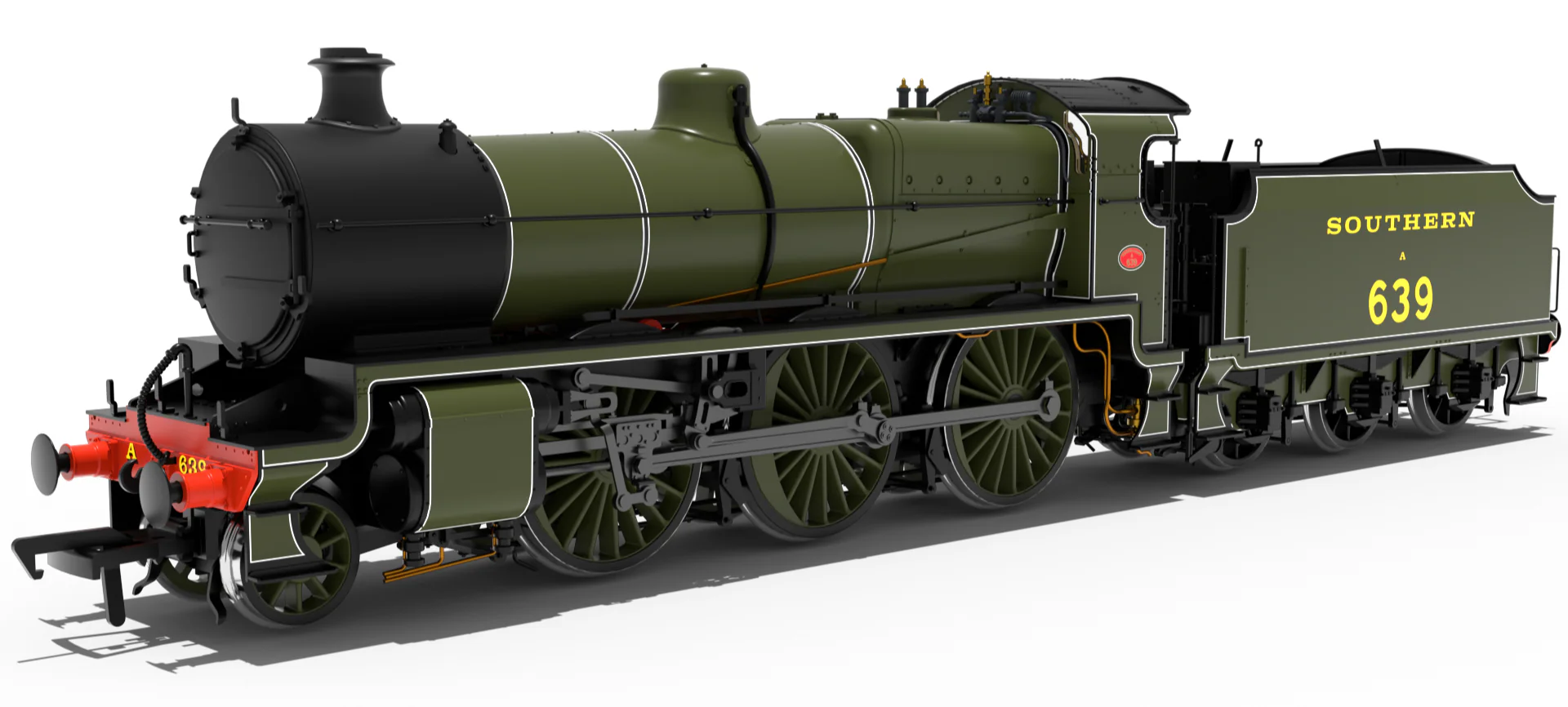 992001 SR U Class 2-6-0 No.A639 - SR Lined Olive Steam Locomotive
