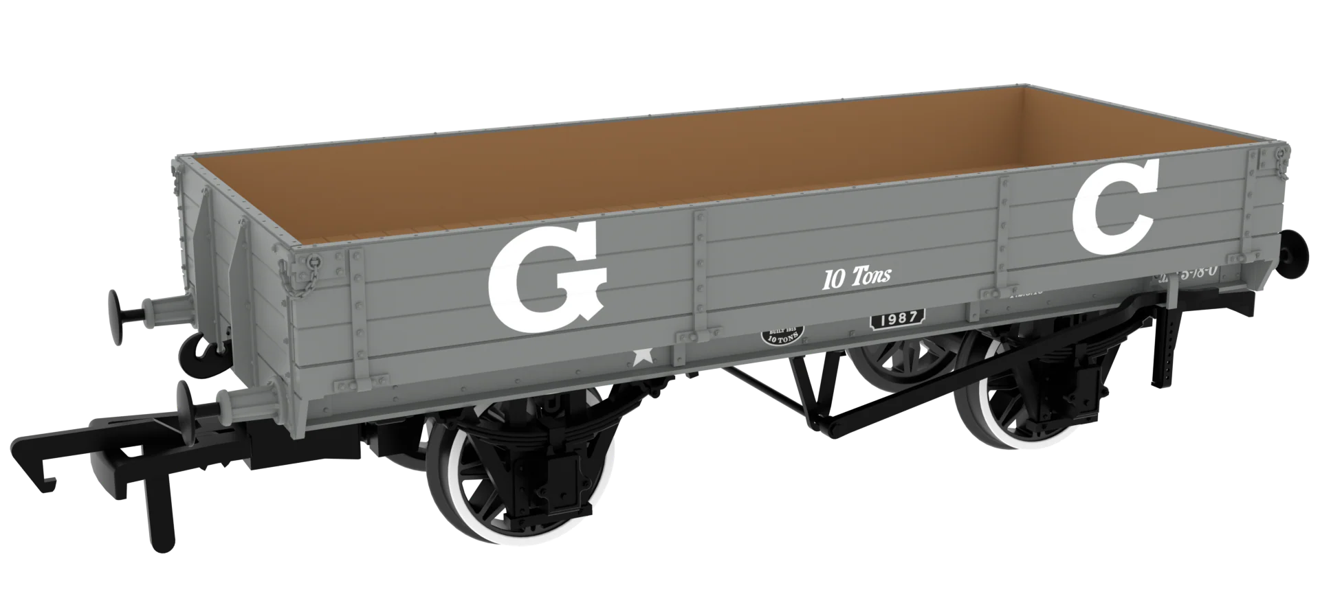 996001 GCR Dia. 6C 3-Plank Open - No. 1987 GCR Grey