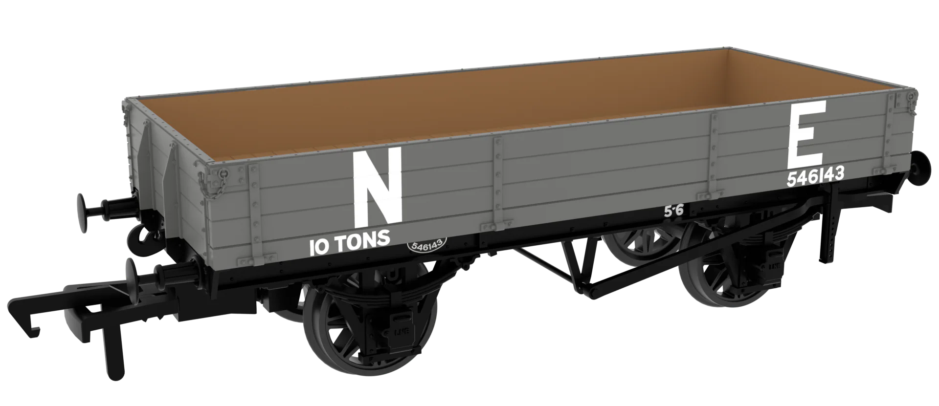996006 GCR Dia. 6C 3-Plank Open - No. 546143 LNER (pre-’36) Grey