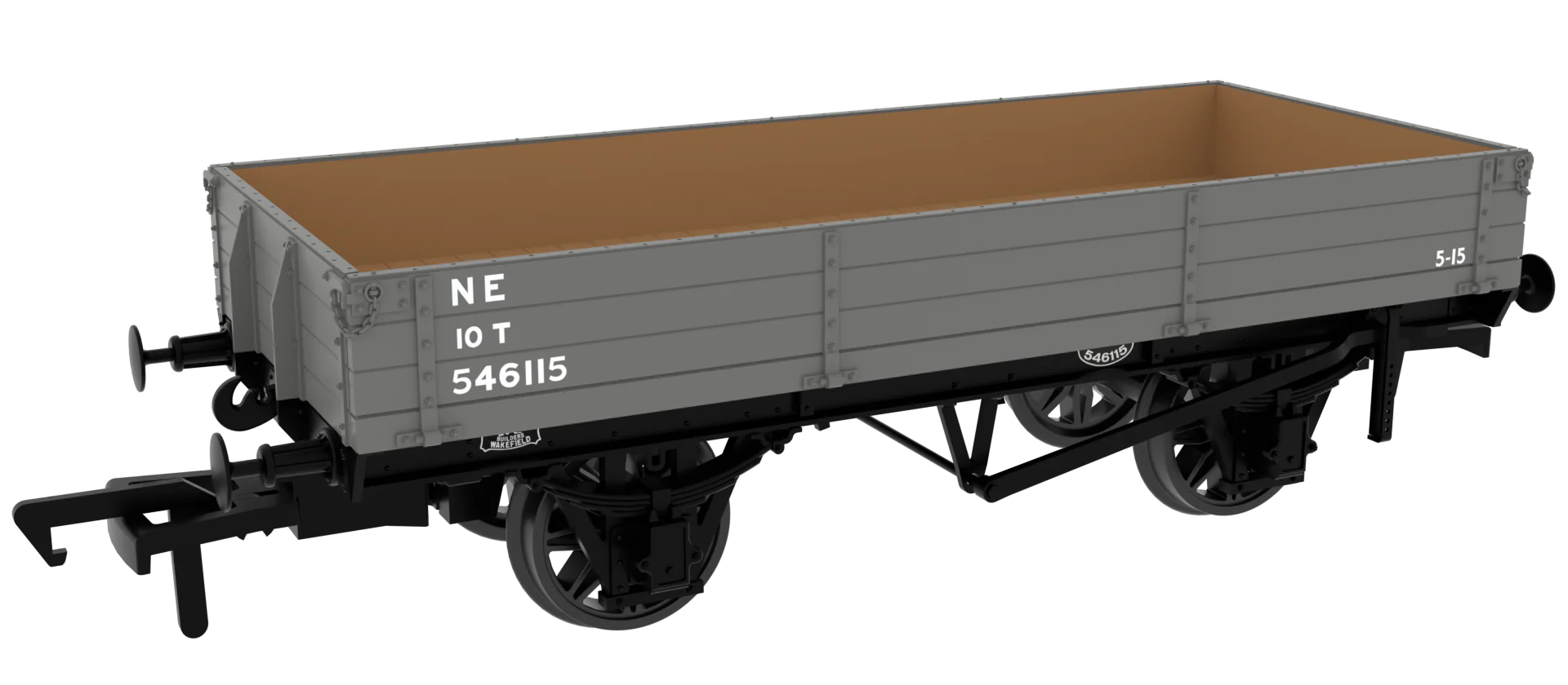 996010 GCR Dia. 6C 3-Plank Open - No. 546115 LNER Grey (post-’36)