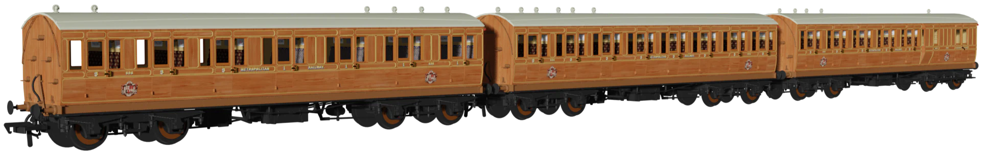 978119 ‘Evolution’ 48’ Metropolitan Railway Teak No.630, 624 & 606 Triple Pack