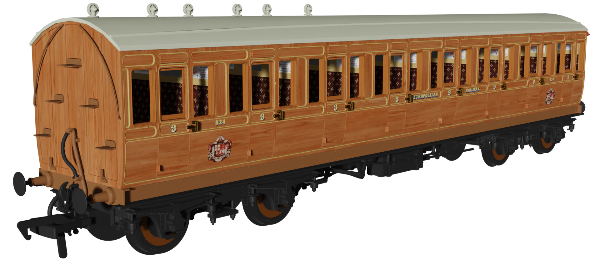 978119 ‘Evolution’ 48’ Metropolitan Railway Teak No.630, 624 & 606 Triple Pack - Image 3