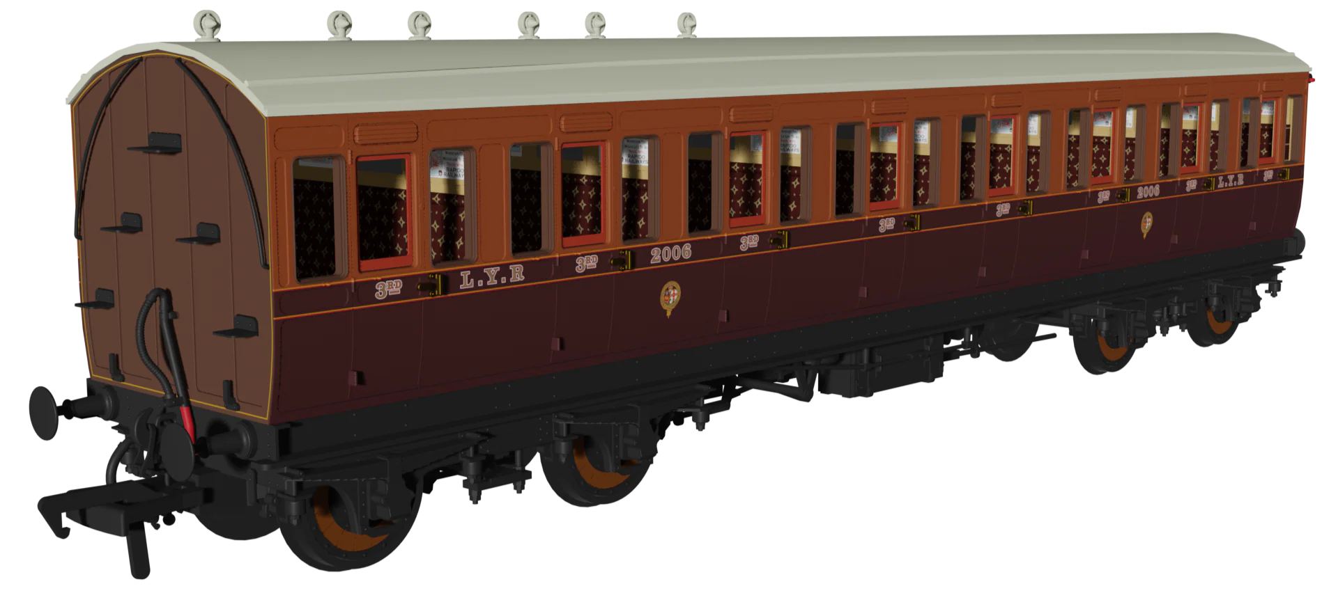 978137 ‘Evolution’ 48’ Lancashire and Yorkshire Railway Brown & Umber No.1472, 2006 & 495 Triple Pack - Image 3