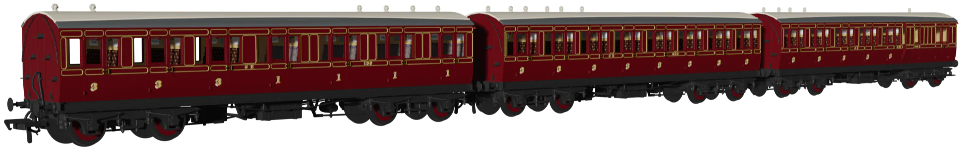 978143 ‘Evolution’ 48’ Great Eastern Railway Crimson No.1041, 202 & 136 Triple Pack