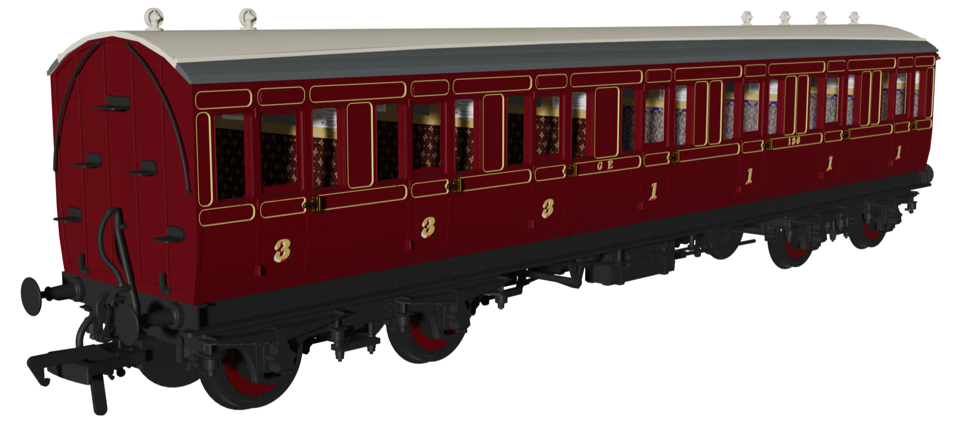 978143 ‘Evolution’ 48’ Great Eastern Railway Crimson No.1041, 202 & 136 Triple Pack - Image 4