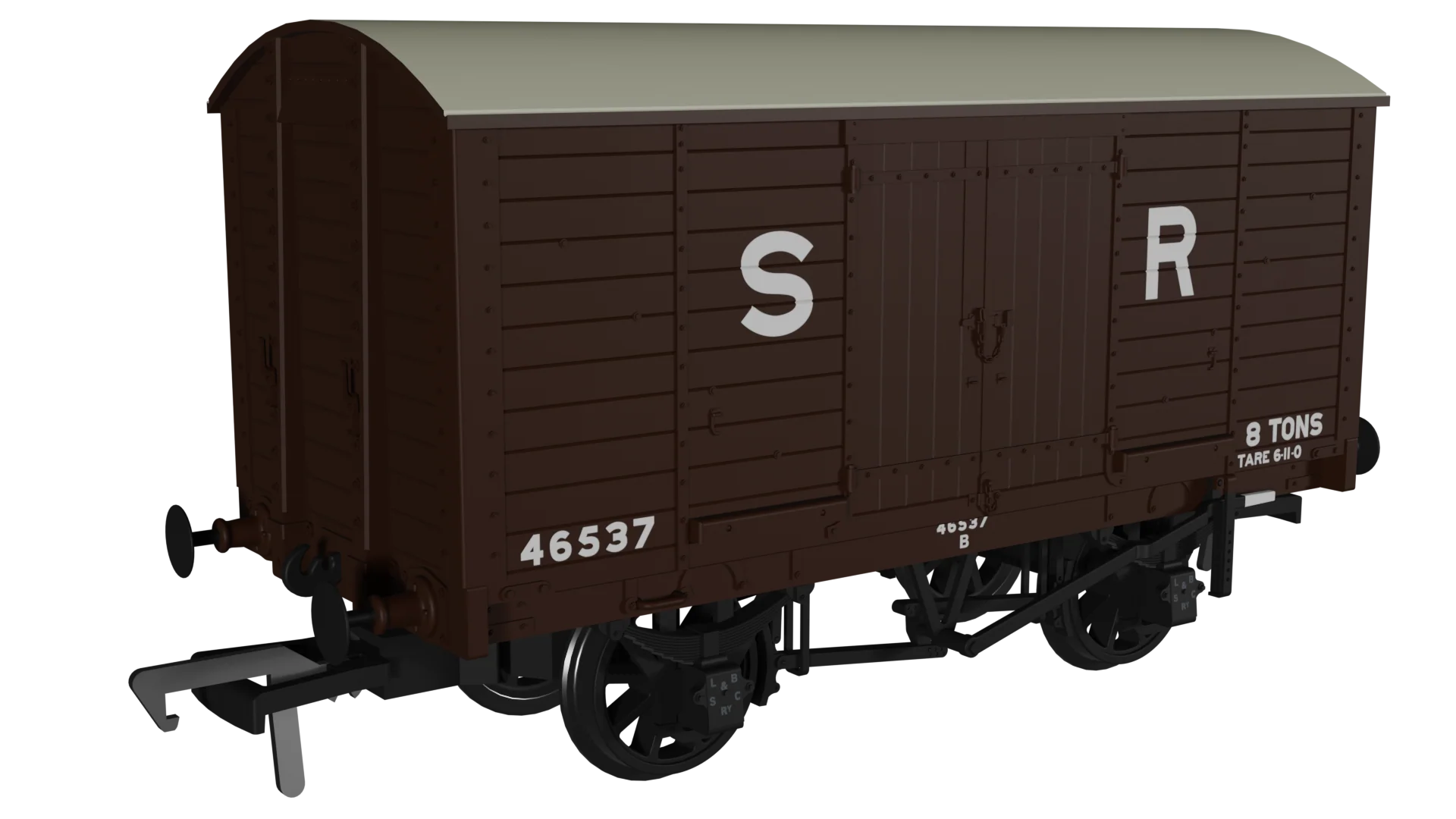 979007 LB&SCR Dia.8-Ton Goods Van SR (pre-36) No.46537