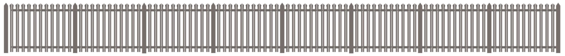 281 Modern Palisade Fencing