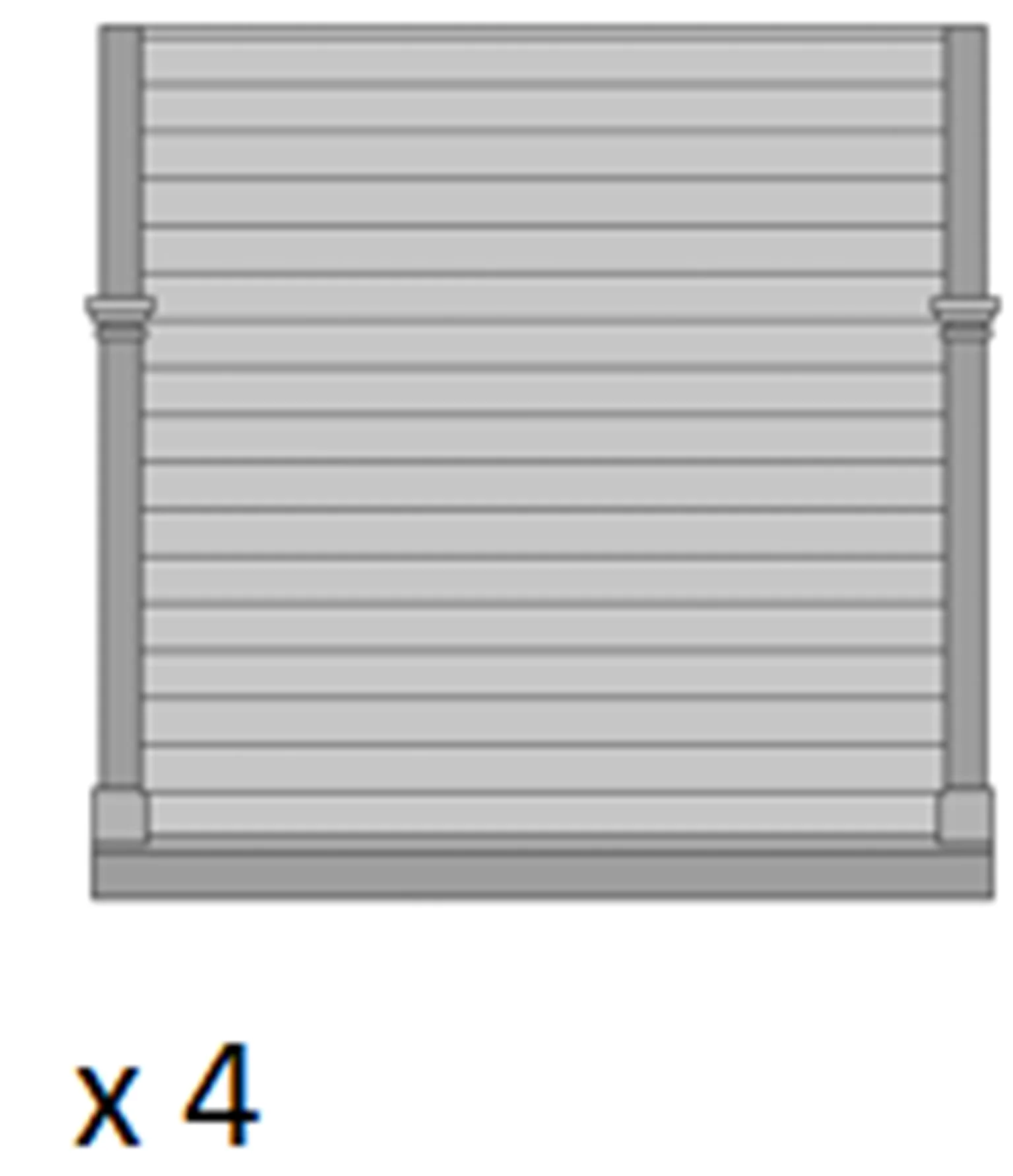 GJ01 4 x Plain Boarded End Panels - Image 2