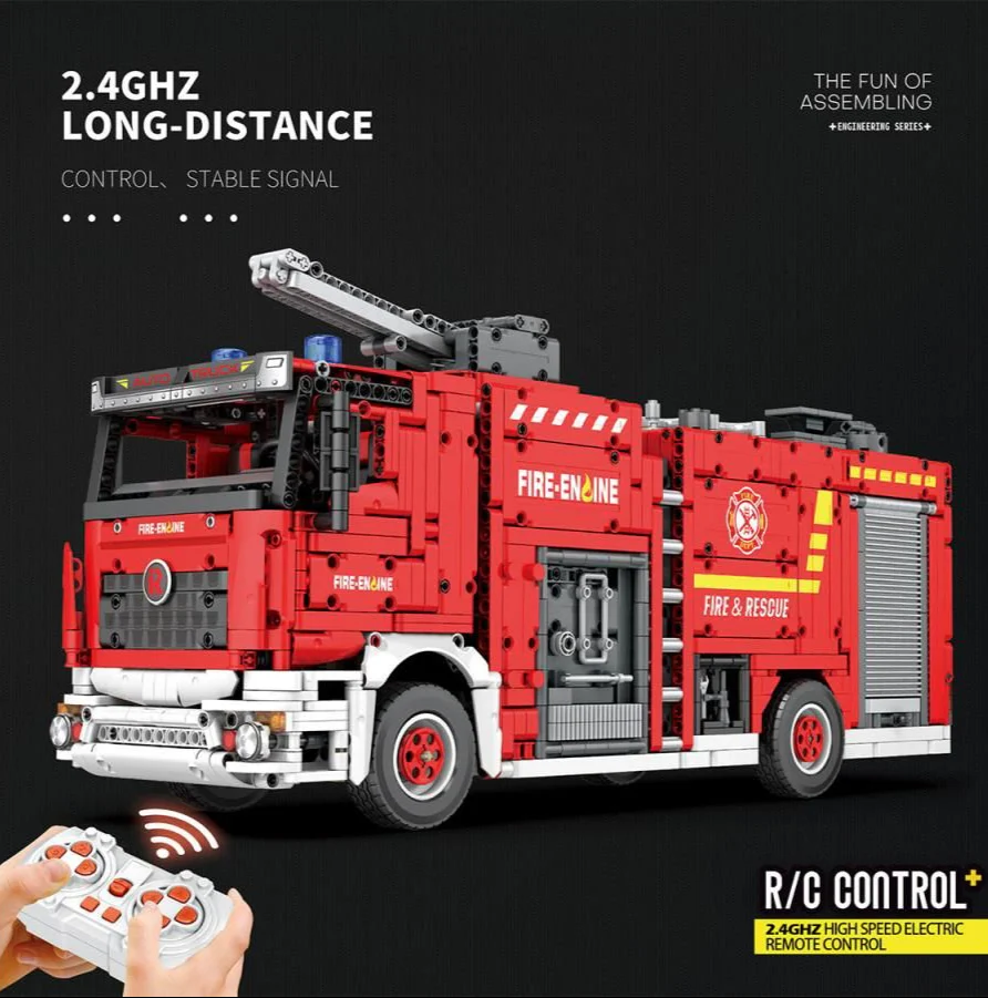 22008A RC Fire Truck 2888pc Construction Set - Image 2