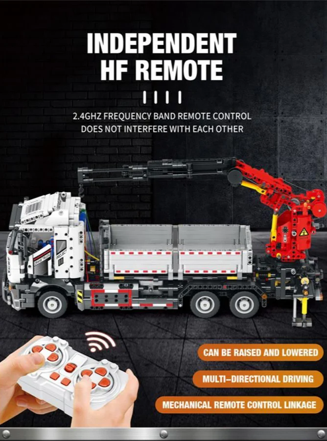 22011 RC Crane Lorry 2328pc Construction Set - Image 3