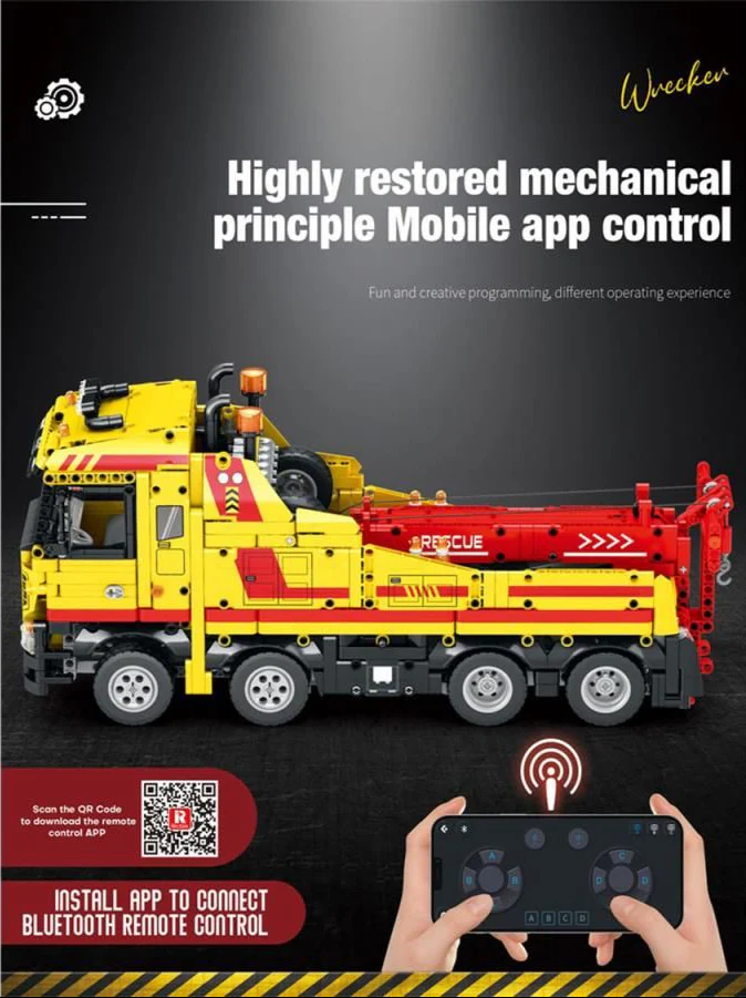 22012 RC Rescue Truck 1910pc Construction Set - Image 3